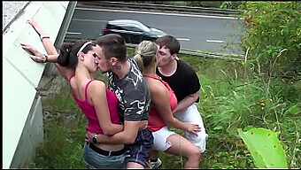 Krystal Swift'S Public Gangbang With A Young Girl And A Car