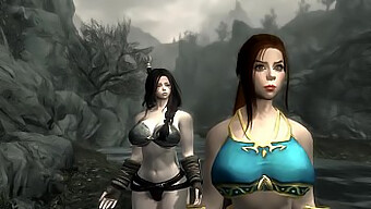 Jenna och Lacey får straff i Skyrim-spelet