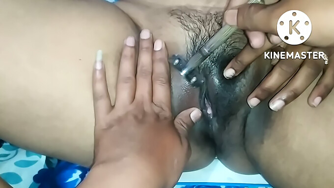 Rani's smooth and adorable pussy gets fingered to climax