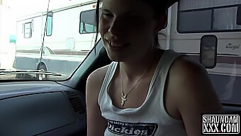 Amateur Blowjob Session With Holly Lane In A Truck