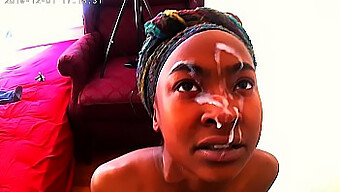 Cum shower compilation of ebony teens and facial finishes