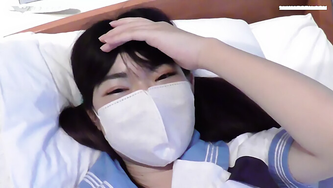 Japanese student's homemade dorm room sex tape